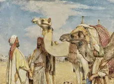 The Greeting in the Desert Egypt By John Frederick Lewis