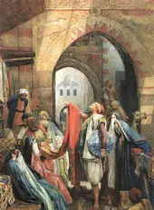 A Cairo Bazaar The Dellal By John Frederick Lewis