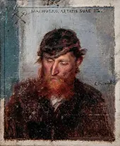 Portrait of a Man with a Beret By Emile Friant