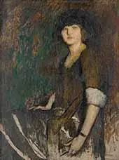 Dark Haired Beauty By Lilian Westcott Hale