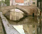 Pont du Cheval Bruges 1911 By Alec Grieve