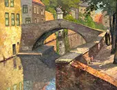 Pont du Cheval Bruges 1922 By Alec Grieve