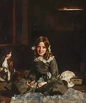 Mona and her Dolls By Harrington Mann