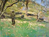 Pig Herder Northern France By Harrington Mann