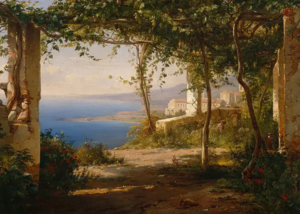 View over Napoli Gulf By Thomas Fearnley