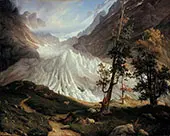 The Lower Grindelwald Glacier By Thomas Fearnley