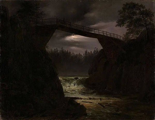 The Bridge of Hauge Outside Arendal By Thomas Fearnley