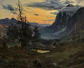 Sunrise in the Wengernalp By Thomas Fearnley