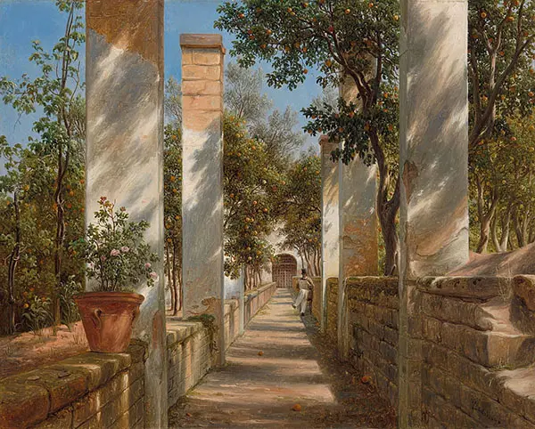 Pergola with Oranges c1834 By Thomas Fearnley