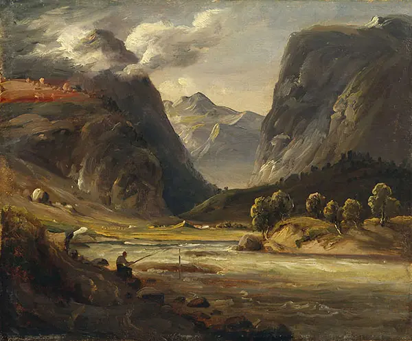From Aurland in Sogn By Thomas Fearnley