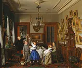The Family of Robert Gordon in their New York Dining Room By Seymour Joseph Guy