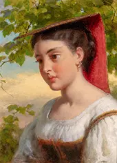 Portrait of a Young Woman By Seymour Joseph Guy