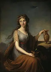 Portrait of Anna Pitt as Hebe 1792 By Elisabeth Vigee Le Brun