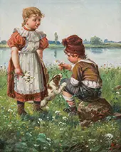 Children with a Dog By Seymour Joseph Guy