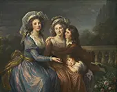 The Marquise de Pezay and the Marquise de Rouge with her Sons Alexis and Adrien 1787 By Elisabeth Vigee Le Brun