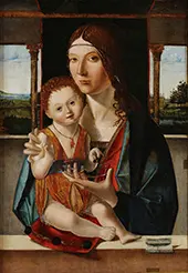 The Virgin and Child 1480 By Antonello da Messina