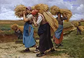 Gleaners 1880 By Julien Dupre