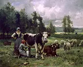Milking Time By Julien Dupre