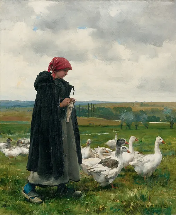 The Goose Girl By Julien Dupre
