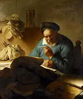 The Quill Cutter 1627 By Jan Lievens