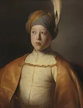 Portrait of a Boy in Oriental Costume By Jan Lievens