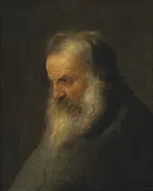 Head of a Bearded Man By Jan Lievens