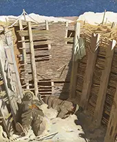 Dead Germans in a Trench By William Orpen