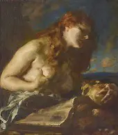 Penitent Mary Magdalene By Carl von Marr
