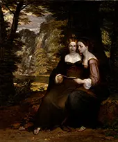 Hermia and Helena By Washington Allston