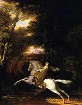 The Flight of Florimell 1819 By Washington Allston