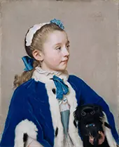 Maria Frederike van Reede Athlone at Seven Years of Age By Jean-Etienne Liotard