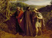 John Linnell Christ's Appearance to the Two Disciples Journeying to Emmaus 1835 By John Linnell