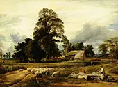 Kingsey Village 1826 By John Linnell