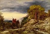 The Prophet Balaam and the Angel By John Linnell