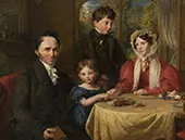 A Garrett and Family 1830 By John Linnell