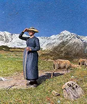 Midday in the Alps 1891 By Giovanni Segantini