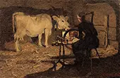 Spinning 1891 By Giovanni Segantini
