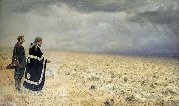 Defeated Requiem By Vasily Vereshchagin