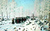 On the High Road Retreat Flight By Vasily Vereshchagin