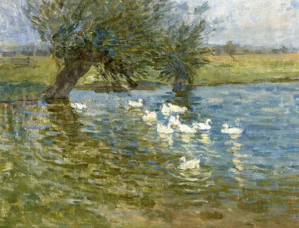 Ducks on a Pond By Helen Galloway McNicoll
