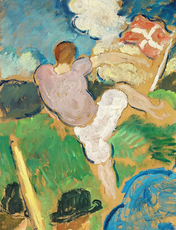 A Football Player International Match By Harald Giersing