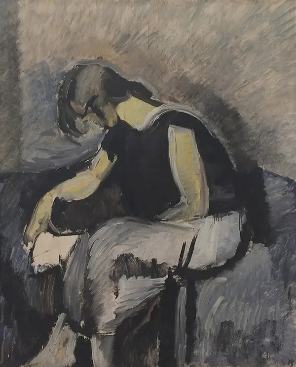 A Lady Reading By Harald Giersing