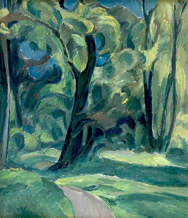 Forest Interior By Harald Giersing