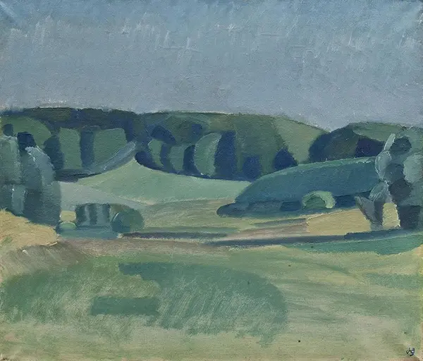 Landscape at Bistrup By Harald Giersing