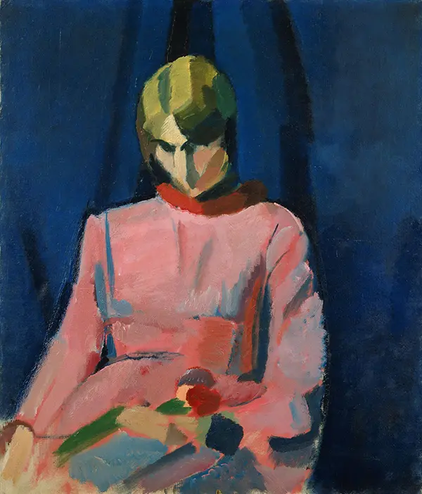 Portrait of Nolle Syberg 1919 By Harald Giersing