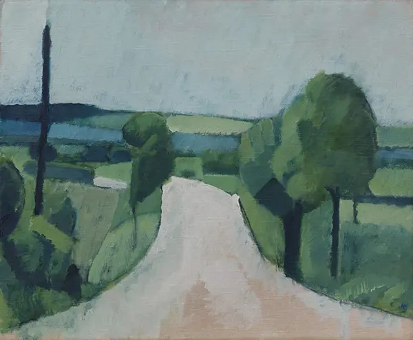Road near Faborg on Funen By Harald Giersing