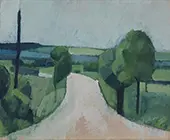 Road near Faborg on Funen By Harald Giersing