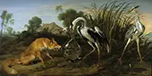 The Fox Visiting the Heron By Frans Snyders