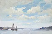 The Orwell at Pin Mill By Edward Seago