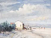 The Beach at Torremolinos By Edward Seago
